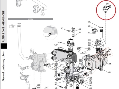 Датчик давления 65115793 Ariston