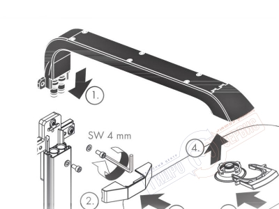 RAINDANCE SELECT E 300 SHOWERPIPE Кронштейн-штанга крепления верхней душевой лейки хром 92140000