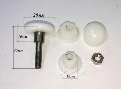 Ролик D=27мм двери душевой кабины Huber (Хубер)