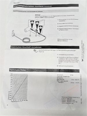 Viessmann 7450630 датчик температуры отводящих газов котла