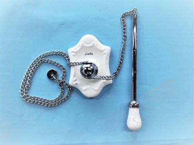 Цепочка хром с держателем LADY для высокого бачка LINEATRE