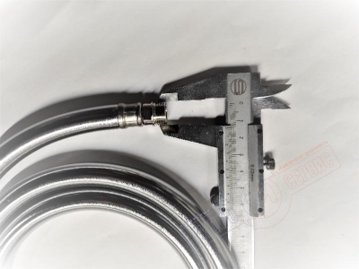 Шланг 1/2"х(14х1)мм L=1,50m лейки Хром набортного смесителя ванны Jacuzzi