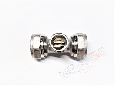 Тройник НР 26x3\4x26*3,0мм обжимной для металлопластиковой трубы 26*3,0мм PROFIT MPS GH GH109N260526