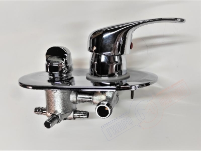 Смеситель Z=70mm с 4-х позиционным переключателем водяных функций душевой кабины