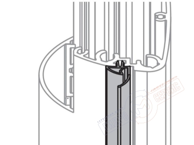Уплотнитель 29980000 вертикальный для двери Pharo-90 \100-Q HANSGROHE Уплотнитель 29980000 вертикальный для двери Pharo-90 \100-Q HANSGROHE