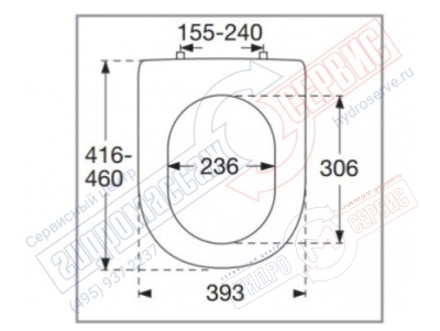 LIFETIME Сиденье для унитаза Villeroy&Boch с функцией плавного опускания
