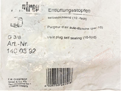 Воздухоотводчик 3\8" ручной OVENTROP