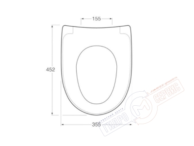 Nautic \ SKANDIC Сидение с крышкой унитаза GUSTAVSBERG  в сборе  с креплениями
