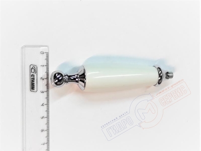 Ручка Хром\Белый смесителя MIGLIORE OXFORD