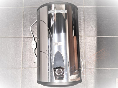 Водонагреватель электрический эмалировнный SANTARINI COSMO ROUND Steel 30 ЛИТРОВ серебристый RZL30V 