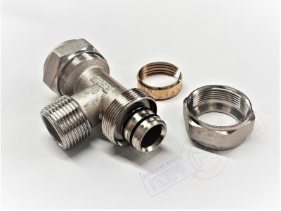 Тройник НР 26x3\4x26*3,0мм обжимной для металлопластиковой трубы 26*3,0мм PROFIT MPS GH