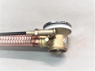 Латунный Слив-перелив хром 0,6м для ванны Aqualux