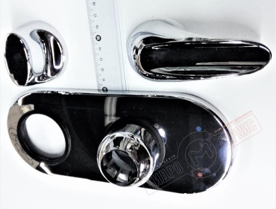 Набор накладок и ручек монокомандного смесителя душевой кабины Jacuzzi Flexa