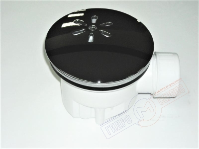 Сифон D=90mm Хром для поддона душевой кабины, Viega