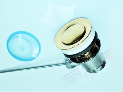 Донный клапан раковины, цвет - золото NICOLAZZI