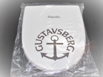 Nautic \ SKANDIC Сидение с крышкой унитаза GUSTAVSBERG  в сборе  с креплениями