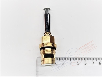 D&D, Кран букса ГВ керамическая Хром смесителя, левая