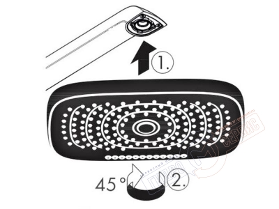 RAINDANCE SELECT E 300 SHOWERPIPE Верхний душ хром \ белый 92165400