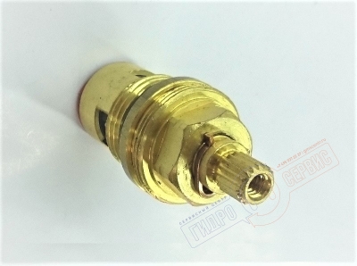 Комплект кран-букс 1/2 90гр, ХВ+ГВ смесителя, 18 шлицов шток