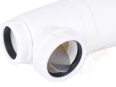 Конденсатоотводчик раздельного DN80 дымохода, аллюминий, белый, Vaillant 303091