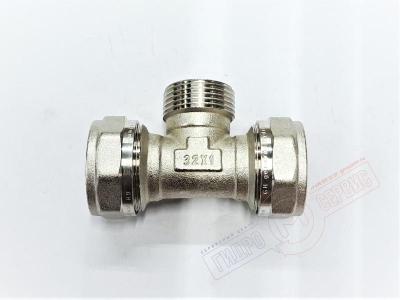 Тройник НР 32x1"x32 (ник.) PROFIT GH