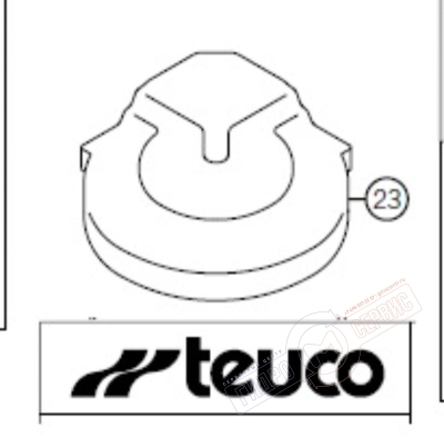 Купол душевой кабины TEUCO 104-103, 94047801 Купол душевой кабины TEUCO 104-103, 94047801