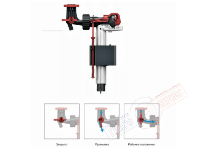 Запорный 3-х ходовой вентиль TECEbase тип3 9820492