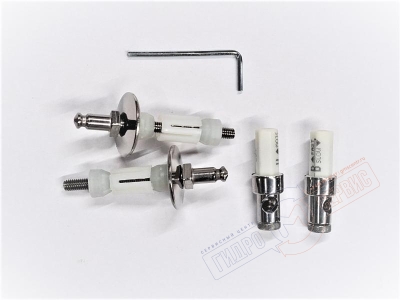 Микролифт Хром с креплением для крышки унитаза LUPI CERNIERE1