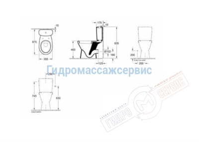 Унитаз Gustavsberg Saval 2.0 7G051001