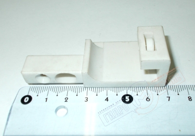 Нижний крючок 30х71х19.5мм двери, правый, белый APPOLLO A-0734