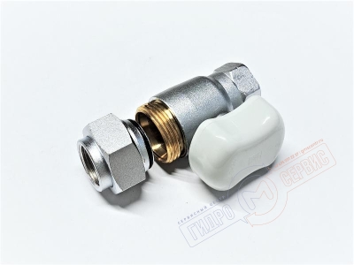 Газовый шаровый кран ВР 3/4" с разьемным соединением (американкой) DN20, 9298 Vaillant