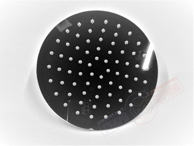 Верхняя легкоочищаемая лейка 200мм потолочная, латунная 