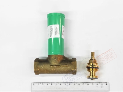 Вентиль встроенный 3/4", шпиндель, расход воды 130 л/мин 15970180 HANSGROHE