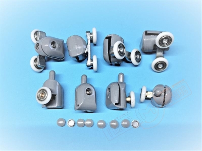 Набор роликов 21мм двери душевой кабины Аквалюкс YMJ-209-13