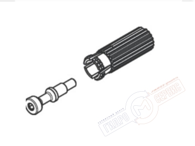 Адаптер-фиксатор 843 ручки термокартриджа смесителя Хансгрое