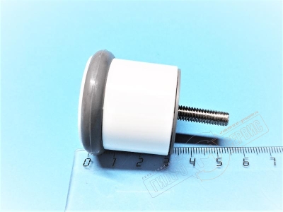 Комплект Белых цилиндрических ручек 35мм дверей душевой кабины AQUALUX \ Appollo