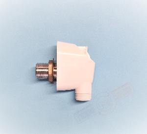 Нижний Белый кронштейн душевой штанги AQUA-2 для душевой кабины Albatros Domino