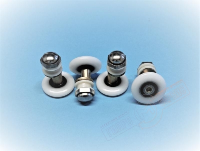 Набор роликов 27мм металл двери душевой кабины YMJ681 Aqalux