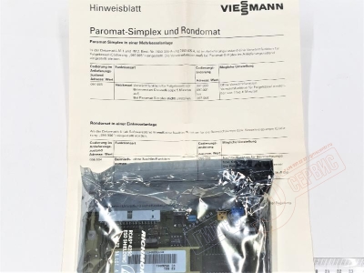 9526041 Печатная плата Е2 Paromat-Simplex, Rondomat Автоматики Viessmann