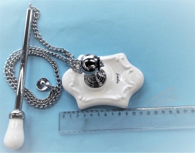 Цепочка хром с держателем LADY для высокого бачка LINEATRE