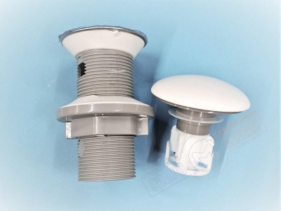 Донный клапан Клик-клак белый матовый керамика IZ YAPI для слива раковины