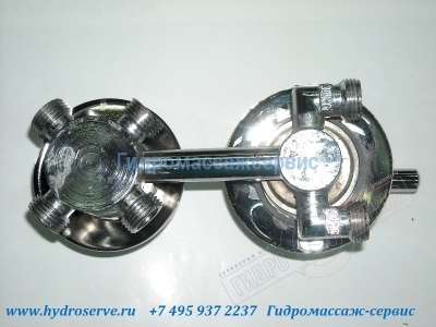 Cмеситель Z=110мм с 4-х позиционным переключателем функций душевой кабины