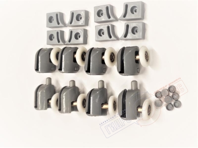 Набор роликов 25мм двери душевой кабины Аквалюкс / Хубер / Медея / Appollo