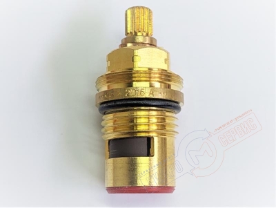 Кран-букса 1/2 90гр ГВ керамическая для смесителя Zucchetti, 18 шлицов