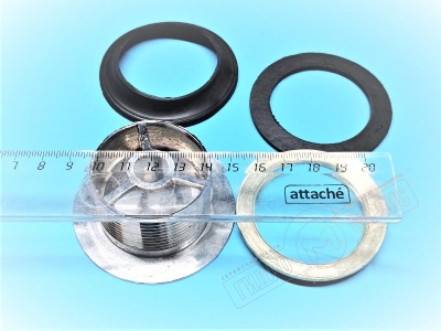 Слив душевого поддона, 55мм поворотный, хром AQUALUX YMJ-209-13