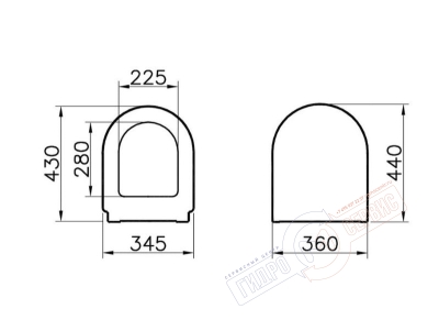 Zentrum Сиденье для унитаза VitrA 94-003-001 стандартное