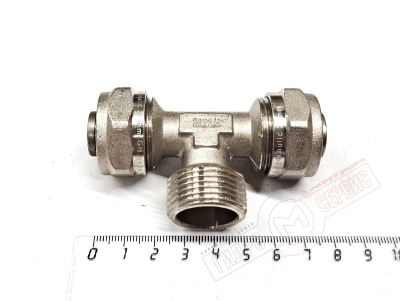 Тройник НР 20x3/4x20мм (ник.) PROFIT GH