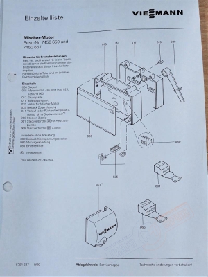 7450650 КОМПЛЕКТ привода смесителя для Viessmann VITOTRONIC 200 KW5 \ KW2 \ KW 4 \ HK1 \ HK3 \ 333 с датчиком температуры - нзкз