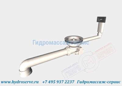 Слив-перелив VIEGA кухонной мойки D=90mm G 1 1/2