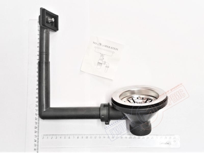 Слив в комплекте с сифоном для кухонной раковины